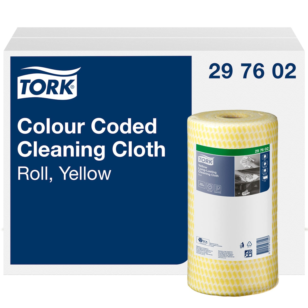 Tork Yellow Long Lasting Cleaning Cloth 90 Sheets 4 Rolls
