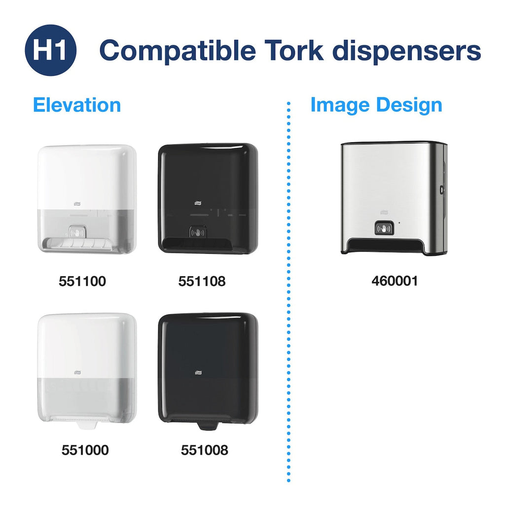 Tork Matic Hand Towel Roll Dispenser Intuition Sensor H1 System Silver
