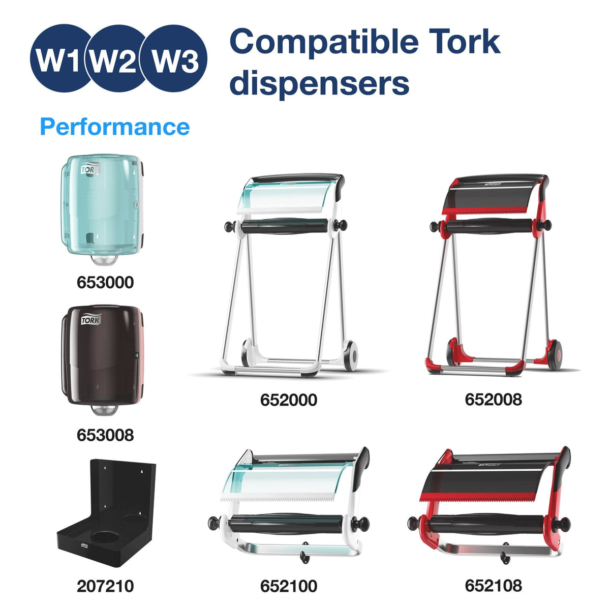 Tork Wiping Paper Plus Combi Roll 2 Ply W1 W2 W3 Single Roll