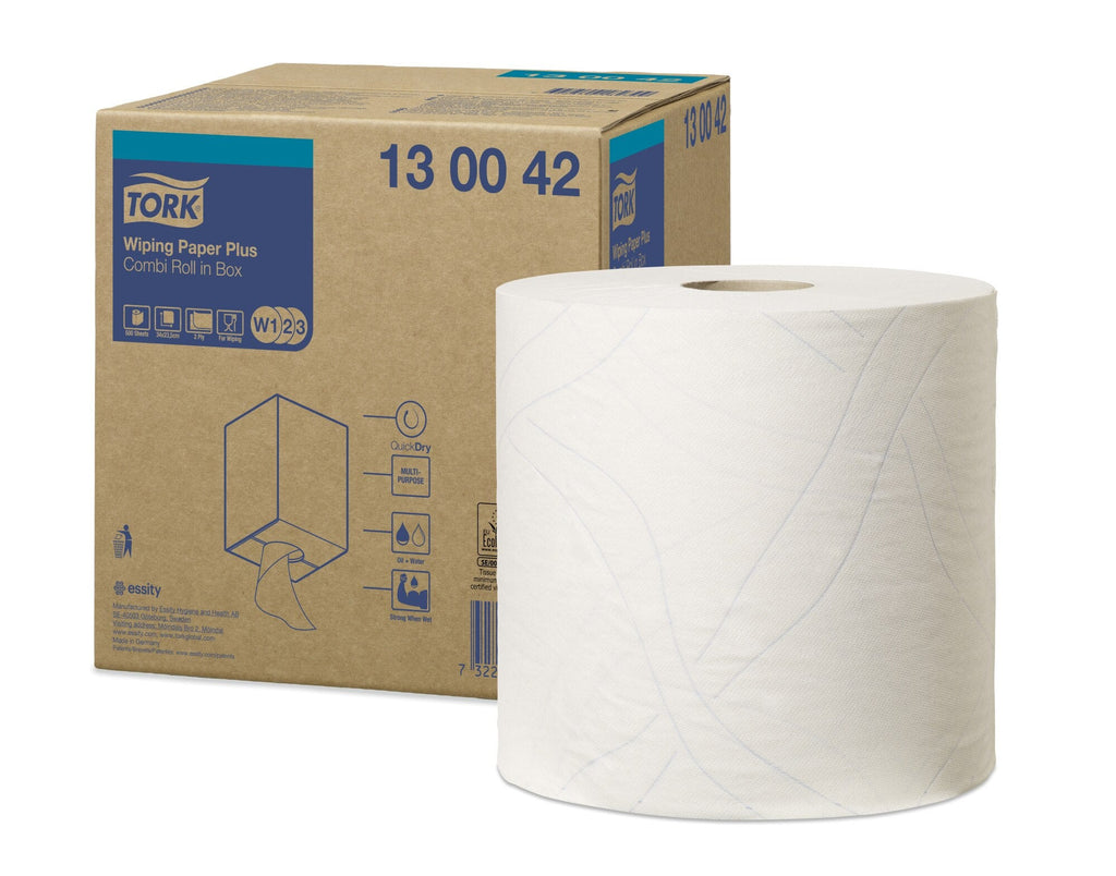 Tork Wiping Paper Plus Combi Roll 2 Ply W1 W2 W3 Single Roll