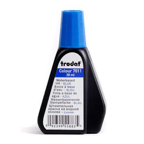 Trodat Stamp Pad Ink 7011 28ml Blue Box of 10
