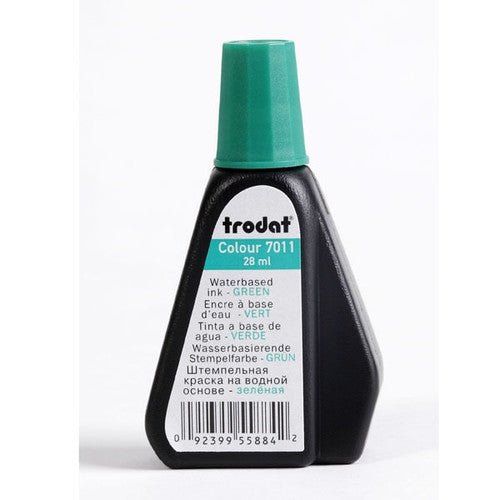 Trodat Stamp Pad Ink 7011 28ml Green Box of 10