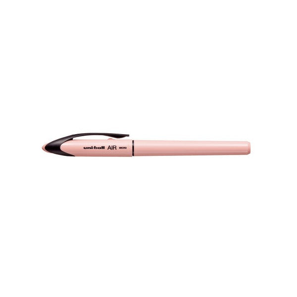 Uni-Ball Air Colour Sandstone Pastel Micro Liquid Ink Rollerball Pen Black Box Of 12