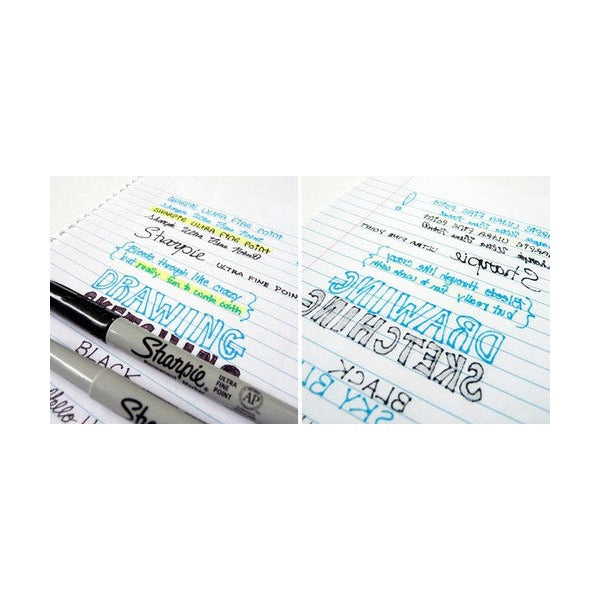 Sharpie Permanent Marker Ultra Fine Point Black Pack of 12