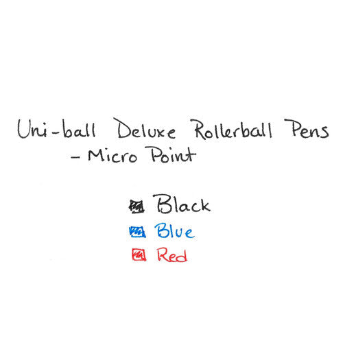 Uni-Ball Eye Micro UB-155 Liquid Ink Rollerball Pen 0.5mm Blue Box of 12