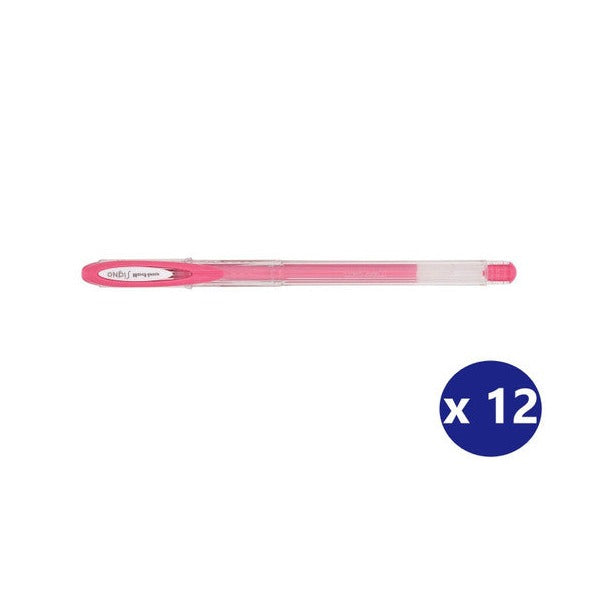 Uni Signo Angelic Colours UM-120AC Gel Ink Pen 0.7mm Red Box of 12