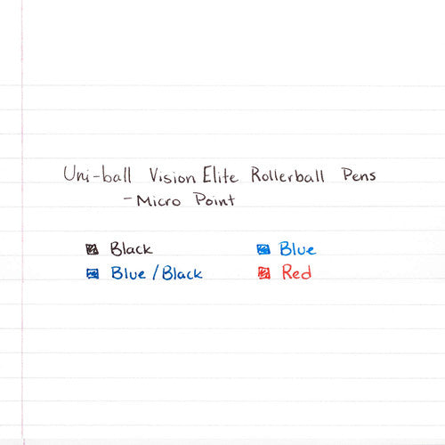 Uni Vision Elite UB-205 Rollerball Pen 0.5mm Black Box of 12
