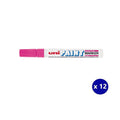 Uni Paint PX-20 Permanent Marker 2.8mm Bullet Tip Pink Box of 12