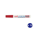 Uni Paint PX-20 Permanent Marker 2.8mm Bullet Tip Red Box of 12