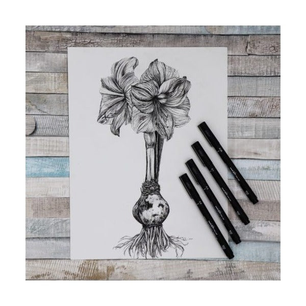 Uni Pin Fineliner 0.7mm Drawing Pen Black Box of 12