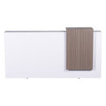 Rapidline Urban Reception Counter 2200 x 800mm Natural White / Driftwood