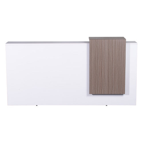 Rapidline Urban Reception Counter 2200 x 800mm Natural White / Driftwood