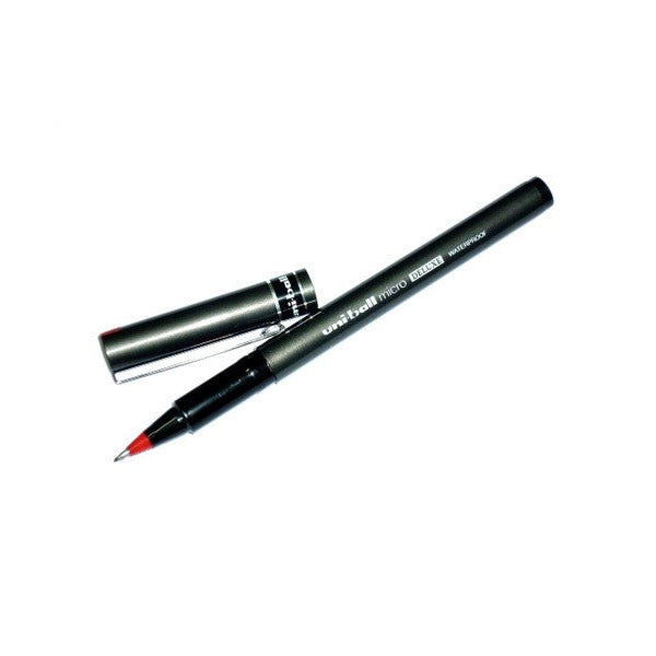 Uni-Ball Eye Micro UB-155 Liquid Ink Rollerball Pen 0.5mm Red Box of 12