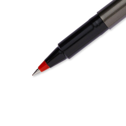 Uni-Ball Eye Micro UB-155 Liquid Ink Rollerball Pen 0.5mm Red Box of 12