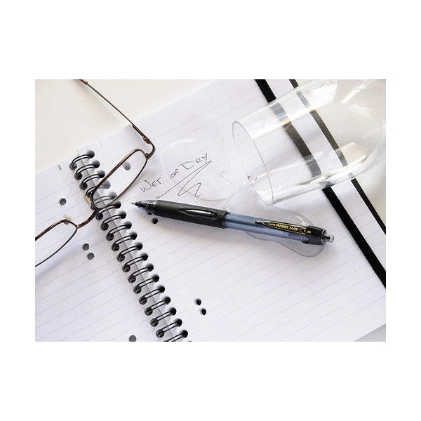 Uni Power Tank SN-220 Retractable Ballpoint Pen 1.0mm Black Box of 12