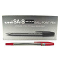 Uni SA-S Ballpoint Pen 1.0mm Red Box of 12