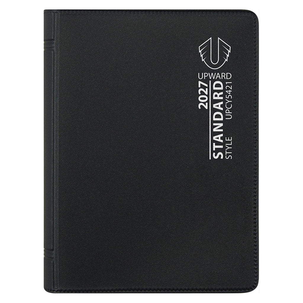 Upward Standard 2027 A7 Week To View Diary Black