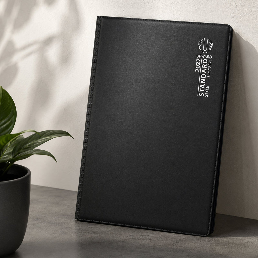 Upward Standard 2027 A5 Day To Page Diary Black