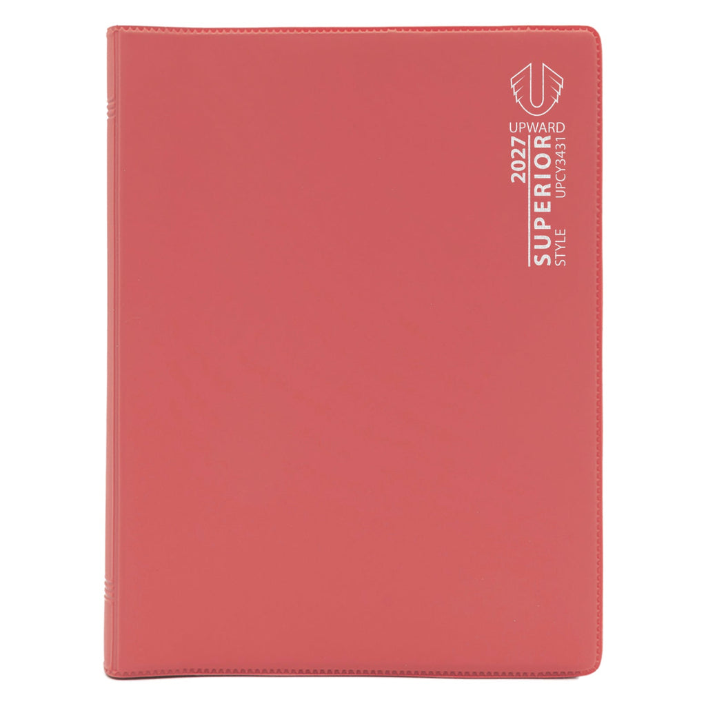 Upward Superior 2027 B6 Week To View Diary Red