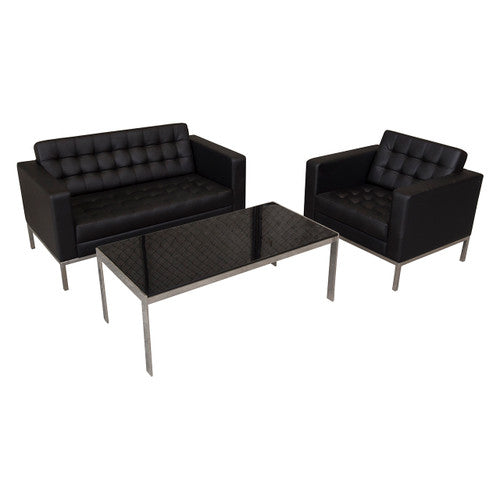 Rapidline Venus 1 Seater Lounge Black PU