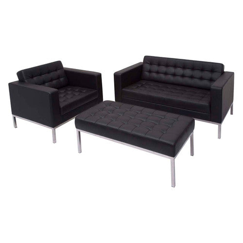 Rapidline Venus 2 Seater Lounge Black PU