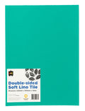Educational Colours Double Sided Soft Lino Tile Medium 3mm Vinyl Block