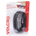 Velcro Brand Stick On Hook and Loop Tape 25mm x 1m Black