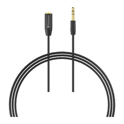 Verbatim 3.5mm AUX Audio Extension Cable 3m Black