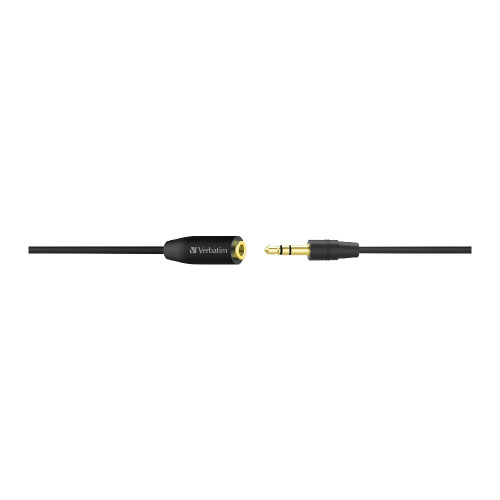 Verbatim 3.5mm AUX Audio Extension Cable 3m Black