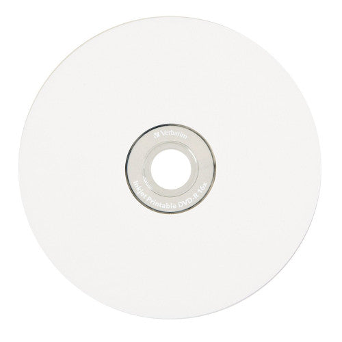Verbatim DVD-R Inkjet Printable 16X White 100 Pack Spindle