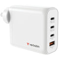 Verbatim GaN Wall Charger 4 Port 140W USB-A and USB-C