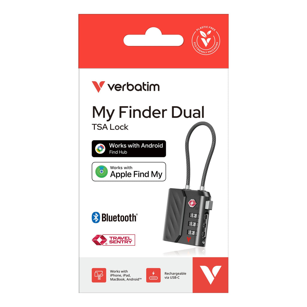 Verbatim My Finder Dual TSA Travel Lock
