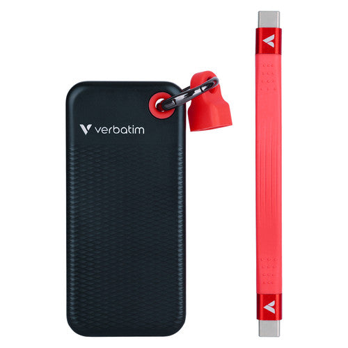Verbatim Pocket SSD USB 3.2 Gen 2 1TB Black/Red