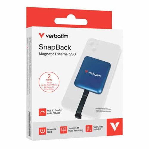 Verbatim Snapback SSD 2TB Blue Metallic