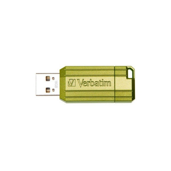Verbatim Store n Go Pinstripe USB Drive 16GB Eucalyptus Green