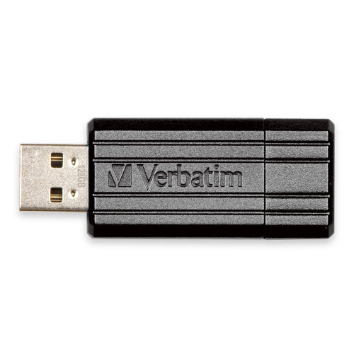 Verbatim Store n Go Pinstripe USB Drive Black 128GB