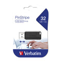 Verbatim Store n Go Pinstripe USB Drive Black 32GB