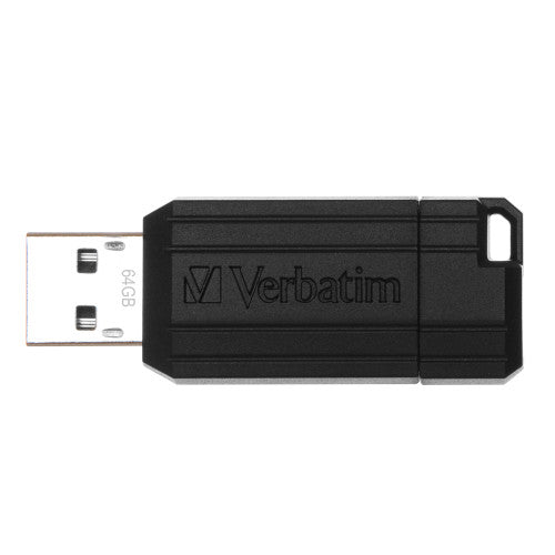 Verbatim Store n Go Pinstripe USB Drive Black 64GB