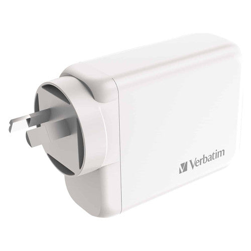 Verbatim USB GaN Charger 100W 3C 1A White