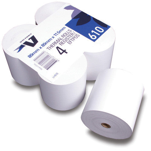 Victory CCR610 Thermal Cash Register Roll 80 x 80 x 11.5mm Carton 24