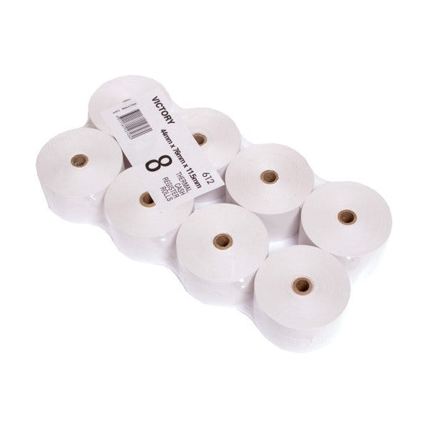 Victory CCR612 Thermal Cash Register Roll 44 x 76 x 11.5mm Carton 48