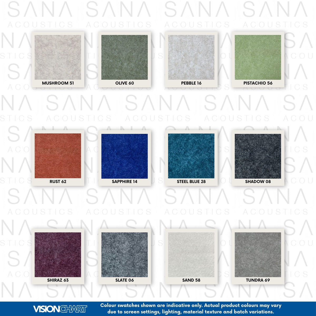 Visionchart SANA2812-FR24 SANA Acoustic Panel 24mm 2800x1225mm Frost 03