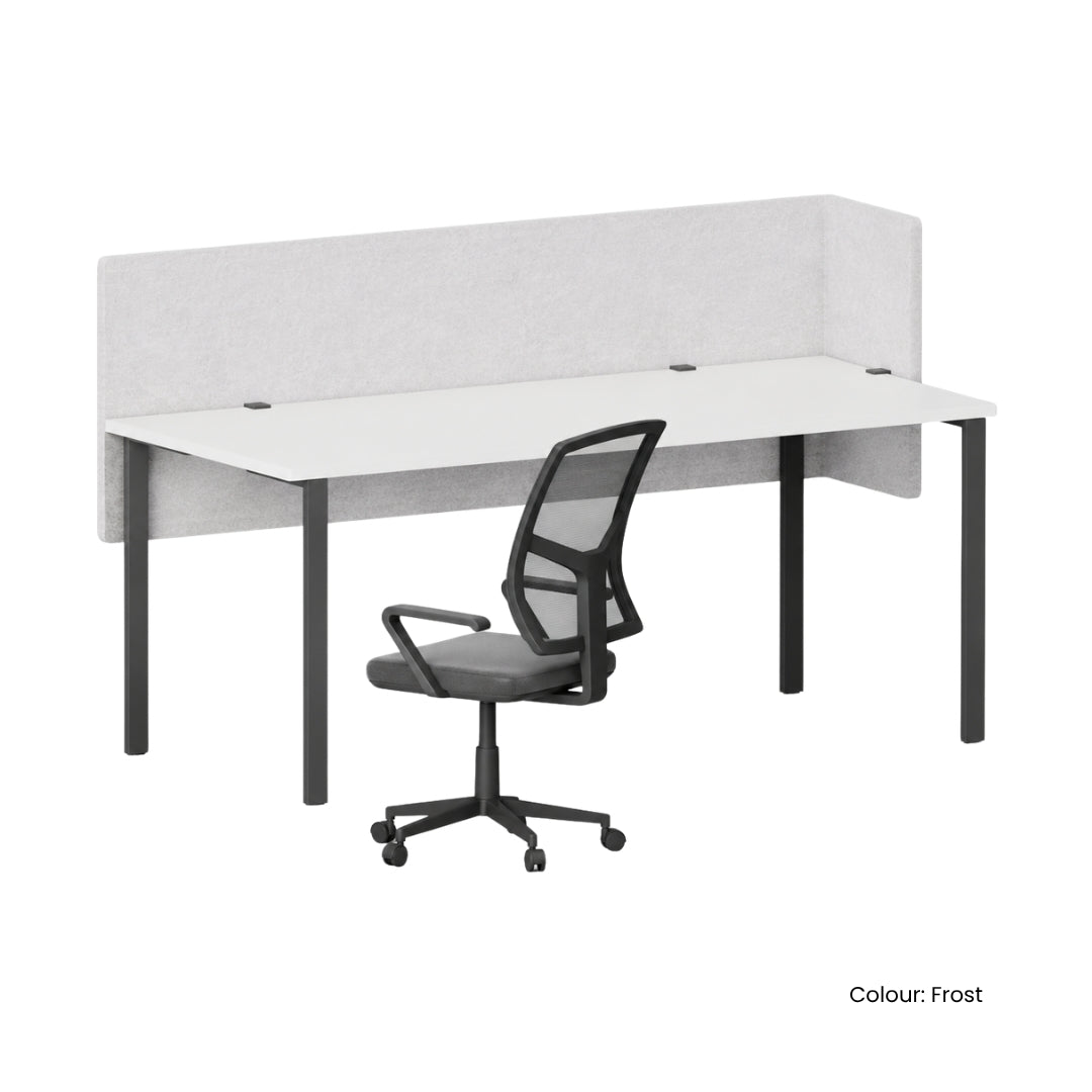 Visionchart DS24-LD-1880 SANA Serenity Desk Screen 24mm Above and Below Desk with Side Bar