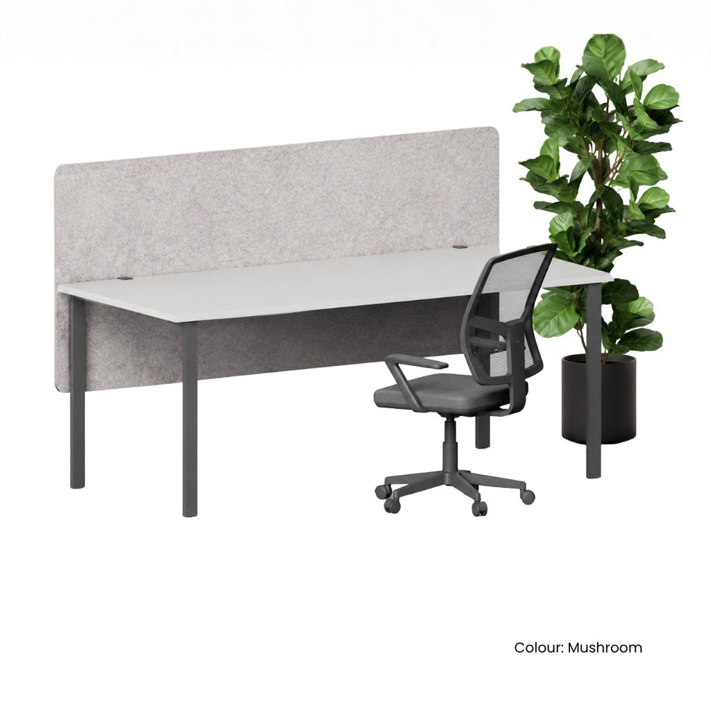 Visionchart DS12-SD-1260-SD SANA Altitude Dual Above and Below Desk Screen 1200 x 600mm 12mm Shadow