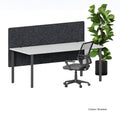 Visionchart DS12-SD-1560-SD SANA Altitude Dual Above and Below Desk Screen 1500 x 600mm 12mm Shadow