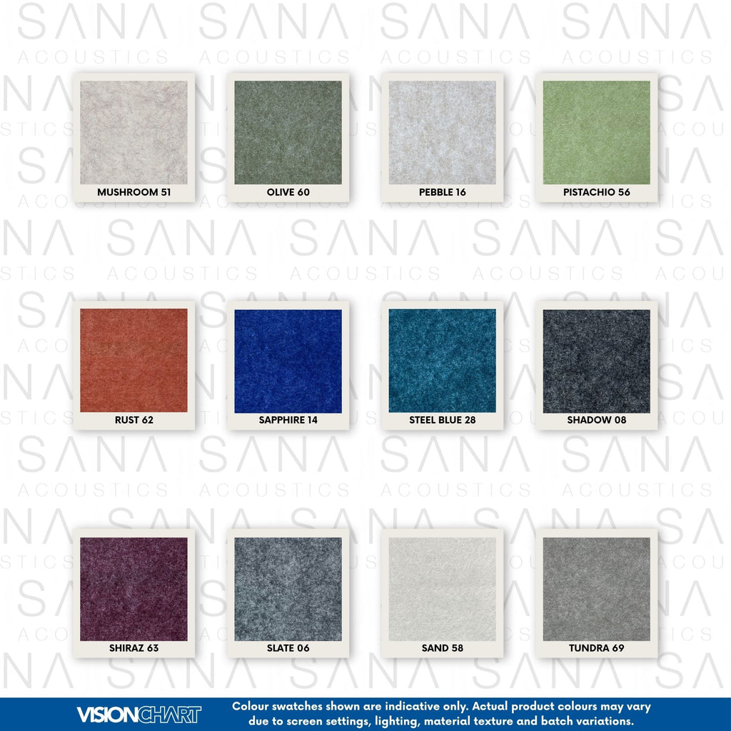 Visionchart DS12-SD-1560-ML SANA Altitude Dual Above and Below Desk Screen 1500 x 600mm 12mm Moonlight