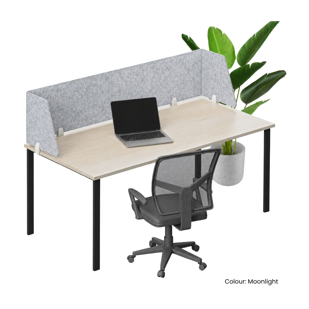 Visionchart DS24-UA-1860 SANA Serenity Desk Screen 24mm Above Desk Surround 1800x600x300mm