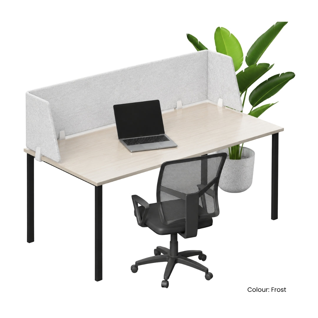 Visionchart DS12-UA-1860 SANA Serenity Desk Screen 12mm Above Desk Surround 1800x600+300+300mm