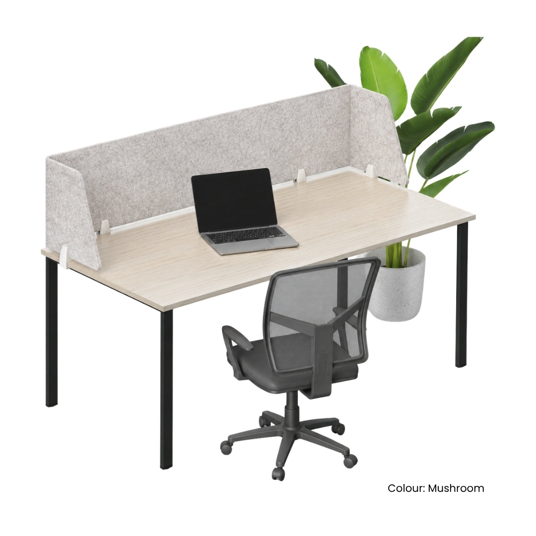 Visionchart DS12-UA-1840 SANA Serenity Desk Screen 12mm Above Desk Surround 1800x400+300+300mm