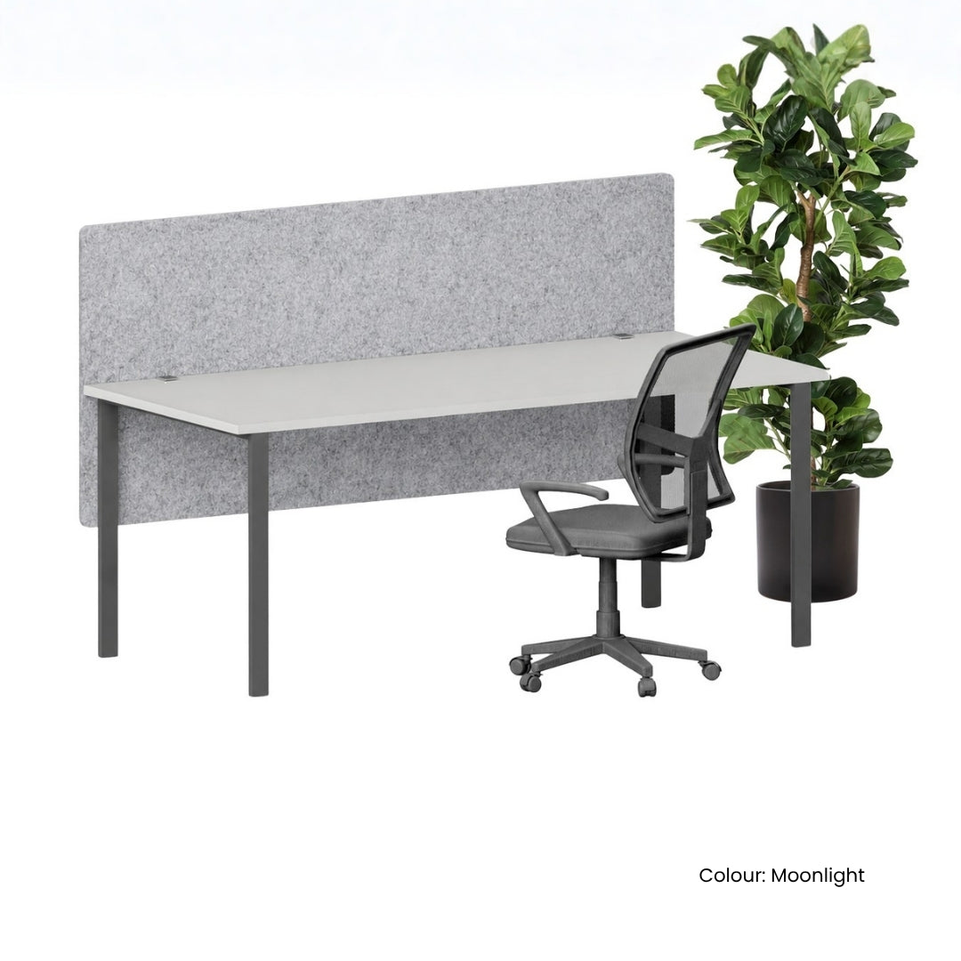 Visionchart DS24-SD-1860 SANA Serenity Desk Screen 24mm Above and Below Desk 1800x600mm